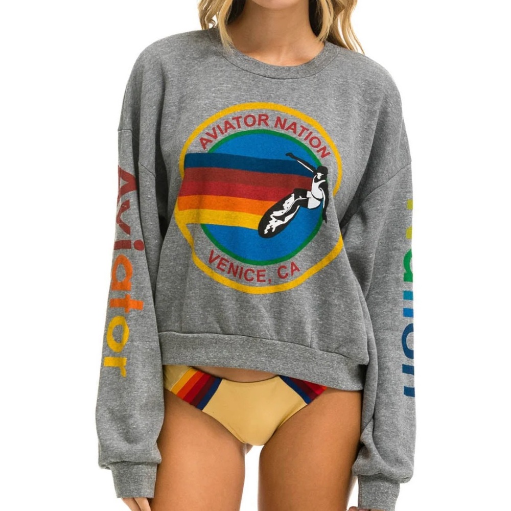 Aviator Nation Relaxed Crew Sweatshirt